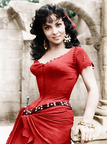 Жінка в червоному платті, злиття стилів