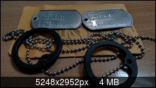 Жетони армійські us dog tag з набиванням в Казані