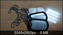 Жетони армійські us dog tag з набиванням в Казані