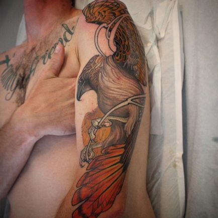 Значення татуювання яструб, що означає тату яструба, фото