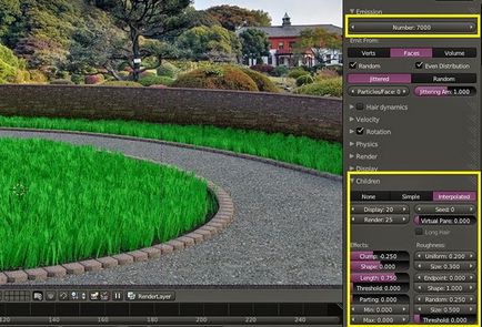 3D blender створення реалістичною трави в блендері