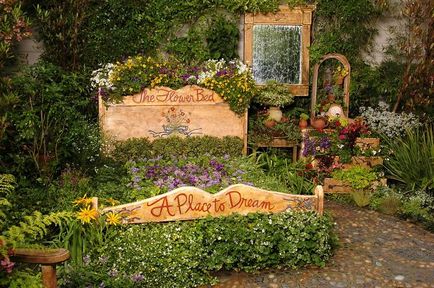 7 Idei creative pentru decorarea unei grădini din vechile lucruri, artalea