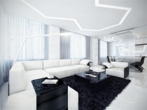 Чорно-білий інтер'єр вітальні (фото), оформлення вітальні в чб кольорах, ремонт квартири