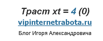 Що таке траст блогу і як його підвищити, блог Ігоря Олександровича