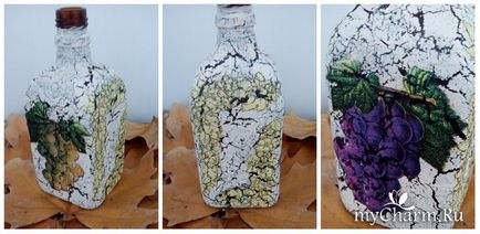 Decoupage palack cracelures tartózkodó blog mari67na