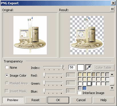 Faceți png transparent în corel