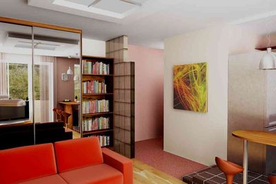 Design interior al unei camere cu tavane mici