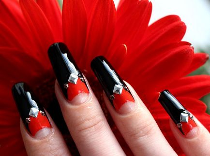 Дизайн червоних гелевих нігтів - більше 25 кращих ідей на тему «червоний французький манікюр