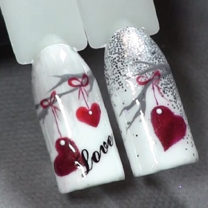 Дизайн нігтів любов