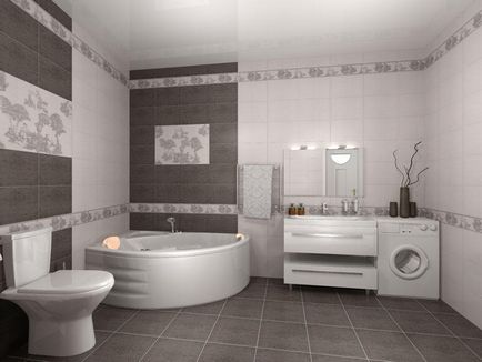 Дизайн плитки Керамін для ванної кімнати фото колекція і меблі, керамічна в інтер'єрі, каталог