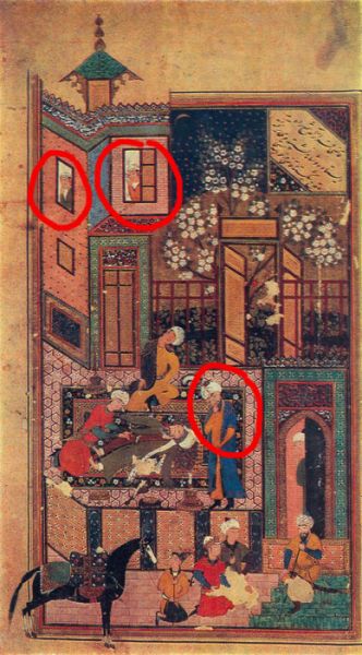 Ghici ce înseamnă acest gest în miniatură orientală medievală
