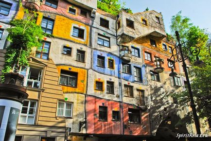 Hundertwasser-ház Bécs, leírás, fotó, cím, térkép