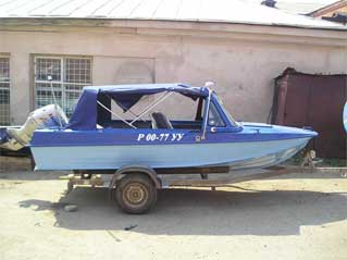 Foto cu barca cu motor Kazanka, cel mai popular și barca ieftin Kazanka 5m4, 5m4