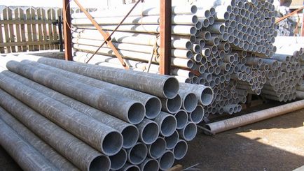 În cazul în care tuburile non-presiune de azbest-ciment sunt utilizate și modul în care acestea sunt montate