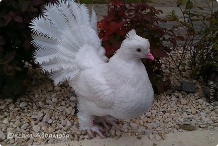 Голуб (королівський, павлінохвостий) з пластикових пляшок, країна майстрів