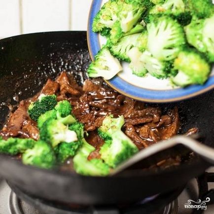 Carne de vită cu broccoli - rețetă pas cu pas cu fotografie