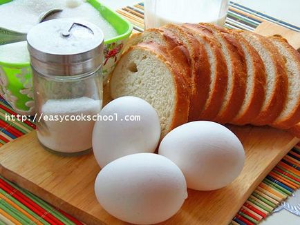 Грінки з яйцем і молоком, легкі рецепти
