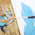 Ideális festett falak latex festék (34 fotó)