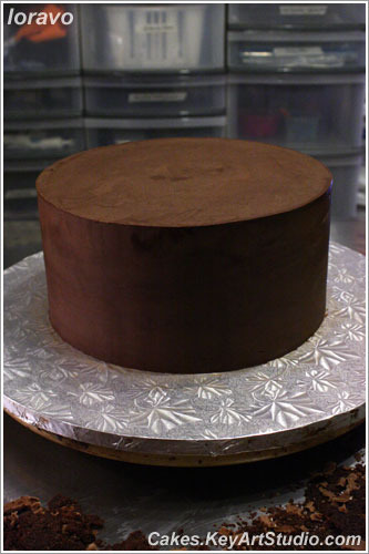 És egy kicsit a visszáját - (Cake bevont ganache), blog loravo kulináris jegyzetek tervező