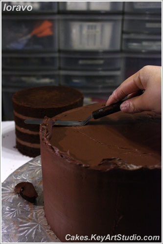 És egy kicsit a visszáját - (Cake bevont ganache), blog loravo kulináris jegyzetek tervező