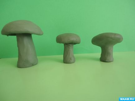 Виготовлення муляжів грибів з глини