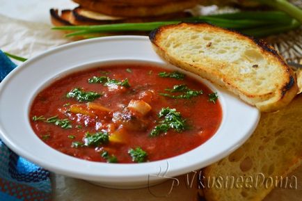 Olasz paradicsom leves recept gombával