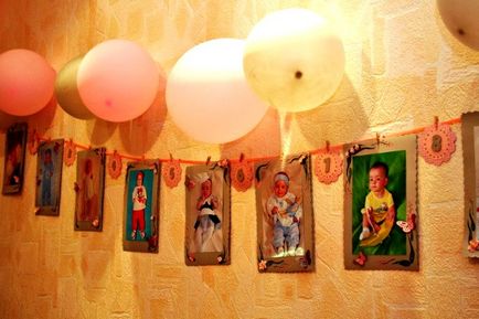 Як красиво прикрасити кімнату і святковий стіл на день народження дитини 1 рік