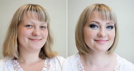 Hogyan smink és frizura változik egy nő - hölgy a témában