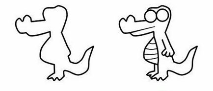 Cum de a desena un crocodil în etape (gena și altele)