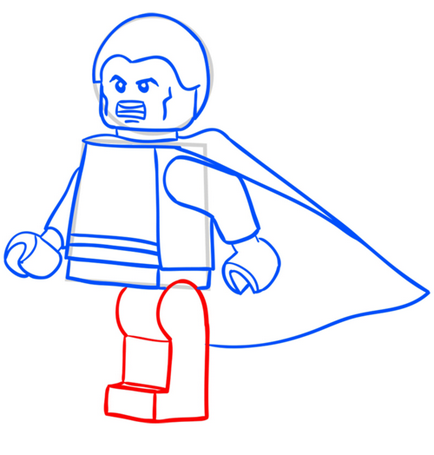 Як намалювати лего Капітан Марвел - анімаційна лабораторія для всіх