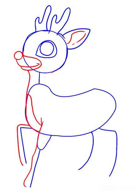 Як намалювати оленя з саньми поетапно - як намалювати сани Діда Мороза олівцем поетапно