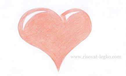 Cum de a desena o inimă în creion pas cu pas