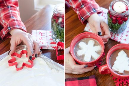 Eredetileg díszíteni karácsony cappuccino otthon