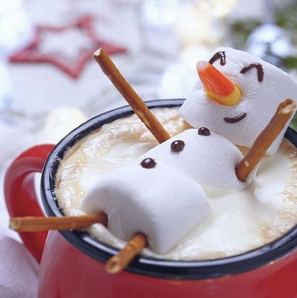 Eredetileg díszíteni karácsony cappuccino otthon