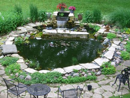 Як влаштувати в саду декоративна водойма поради профі красиві ідеї