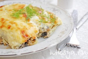 Cannelloni umplute cu pui și ciuperci cu sos - morne - cel mai delicios portal al RuNet