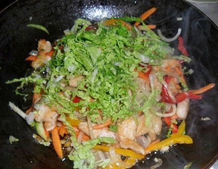 Китайська локшина з куркою і овочами рецепти з фото, ls