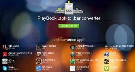 Conversia aplicațiilor Android pentru a lucra la un blackberry playbook, 4tablet-pc