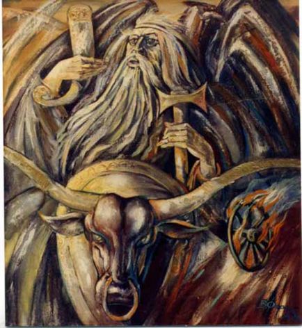 Vacă și taur în mitologia slavei