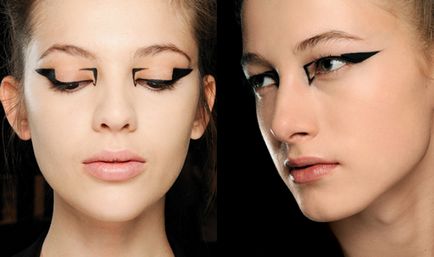 Make-up de ochi trage săgeți, revista de stil sălbatic