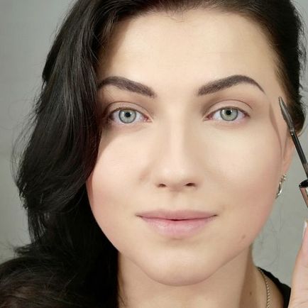 Make-up în stilul de fundal viz tiz photoinstruction, femmie