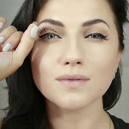 Make-up în stilul de fundal viz tiz photoinstruction, femmie