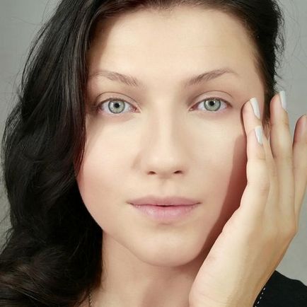 Make-up în stilul de fundal viz tiz photoinstruction, femmie