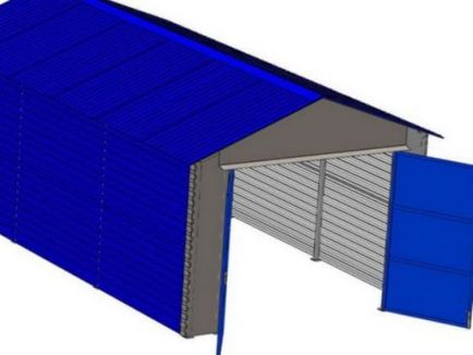 Garaje din garaje metalice din profil metalic, tabla profilata sau carton ondulat cu mainile proprii