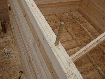 Nagel pentru lemn - aplicație în elemente de fixare în timpul montării cadrului