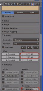 Nodurile de materiale și iarba vrac în blender face