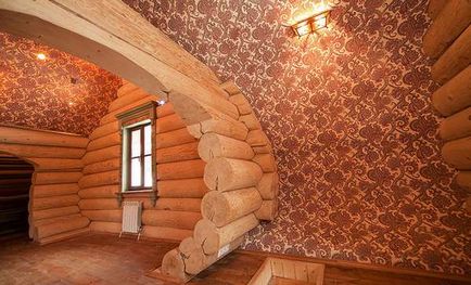 Finisarea unei case din lemn din interiorul imaginilor de inspirație