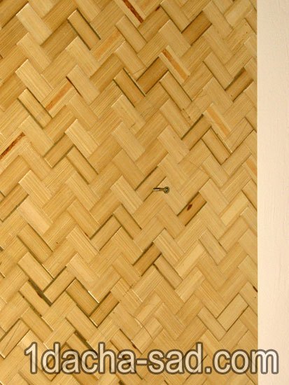 A falakat díszítő bambusz panelek - hogyan lehet egy dekoratív tábla, az ötleteim a kert és a kert