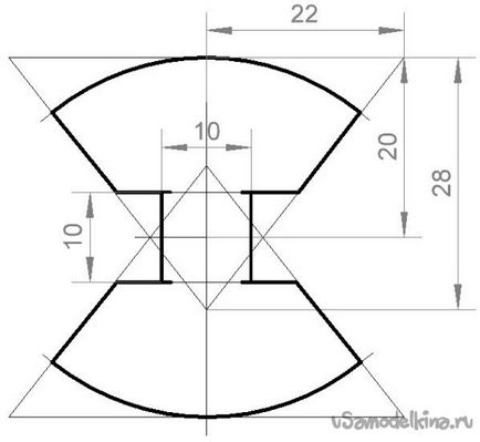 Radiator reflector-con pentru LED ultra-strălucitor