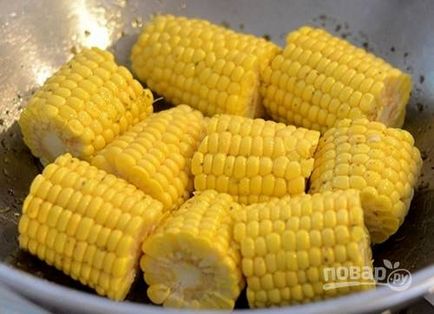 Овочевий салат з кукурудзяними качанами - покроковий рецепт з фото на